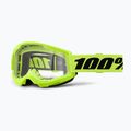 Велосипедна маска 100% Strata 2 neon yellow/clear