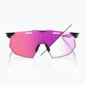 100% слънчеви очила Hypercraft SQ gloss black/photochromic purple mirror 8