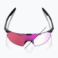 100% слънчеви очила Hypercraft SQ gloss black/photochromic purple mirror 10
