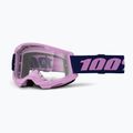 Велосипедна маска 100% Strata 2 purple/clear