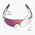 Слънчеви очила 100% Hypercraft SQ gloss light grey/rose gold mirror photochromic 3