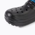 Детски ботуши за сняг Crocs Classic Lined Spray Dye Boot Kids black/multi 7