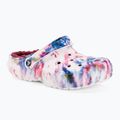Дамски джапанки Crocs Classic Lined Tie Dye Clog bordeaux/multi