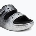 Crocs Classic Cozzzy Glitter Sandal black/silver джапанки 7