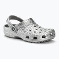 Чехли Crocs Classic Metallic Crocskin silver 2