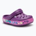 Детски джапанки Crocs Crocband Lights Clog Toddler аметист
