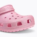 Crocs Classic Glitter Clog Детски джапанки розов туид с блясък 8