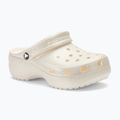 Дамски джапанки Crocs Classic Platform Glitter chalk