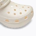Дамски джапанки Crocs Classic Platform Glitter chalk 8