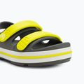 Crocs Crocband Cruiser Тоддлър сандали шистово сиво/киселинно 7