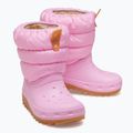 Юношески зимни ботуши Crocs Classic Neo Puff pink tweed/gum 10