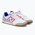 New Balance Audazo V6 Command IN детски футболни обувки бели 4