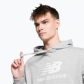 Мъжки суитшърт за тренировки New Balance Essentials Stacked Logo French Terry Hoodie grey NBMT31537AG 4