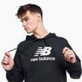 Мъжки суитшърт за тренировки New Balance Essentials Stacked Logo French Terry Hoodie black MT31537BK 8