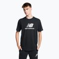 New Balance Essentials Stacked Logo Co мъжка тениска за тренировки черно NBMT31541BK