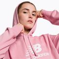 Суитшърт за тренировки за жени New Balance Essentials Stacked Logo French Terry Hoodie pink WT31533HAO 4