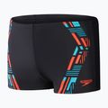 Мъжки къси панталони за плуване Speedo Tech Print black/orange 10