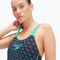 Speedo Medley Logo 1 Piece дамски бански костюм тъмносин/зелен 10