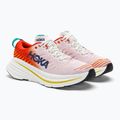 HOKA Bondi X blanc de blanc/flame мъжки обувки за бягане 5