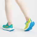 Дамски обувки за бягане HOKA Carbon X 3 blue-yellow 1123193-CEPR 4