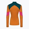 Дамски термобельо Smartwool Merino Baselayer Colorblock с дълъг ръкав и цип 1/4 Boxed marmalade 4