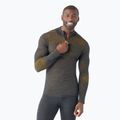 Мъжка термоактивна блуза Smartwool Intraknit Thermal Merino Baselayer 1/4 Zip charcoal/gold
