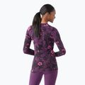 Дамска термоактивна блуза Smartwool Merino 250 Baselayer Crew Boxed purple iris floral 2