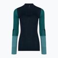 Дамска термоактивна блуза Smartwool Intraknit Thermal Merino Baselayer Colorblock 1/4 Zip navy 3