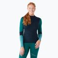 Дамска термоактивна блуза Smartwool Intraknit Thermal Merino Baselayer Colorblock 1/4 Zip navy