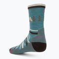 Дамски чорапи за трекинг Smartwool Hike Light Cushion Under The Stars Crew cascade green 2