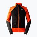 Мъжко софтшел яке The North Face Dawn Turn Softshell Fz черно/шокиращо оранжево/асфалтово сиво 4