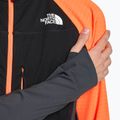 Мъжко софтшел яке The North Face Dawn Turn Softshell Fz черно/шокиращо оранжево/асфалтово сиво 3