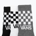 Мъжки чорапи Vans Classic Check Crew 3 чифта black/white 6