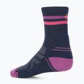 Дамски чорапи за трекинг Smartwool Hike Light Cushion Tube Stripe Crew deep navy/power pink 2