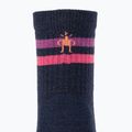 Дамски чорапи за трекинг Smartwool Hike Light Cushion Tube Stripe Crew deep navy/power pink 3