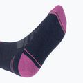 Дамски чорапи за трекинг Smartwool Hike Light Cushion Tube Stripe Crew deep navy/power pink 5