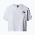 The North Face дамска тениска Simple Dome Cropped Slim Tee tnf white 4