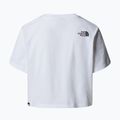 The North Face дамска тениска Simple Dome Cropped Slim Tee tnf white 5