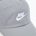 Бейзболна шапка Nike Club Unstructured Futura Wash particle grey/white 3