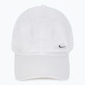 Бейзболна шапка Nike Dri-Fit Club Unstructured Metal Swoosh бяла/металическо сребро 2