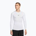 Мъжка блуза с дълъг ръкав за тренировка Nike Pro Dri-Fit Tight Fitness white/black