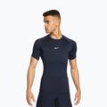Мъжка тренировъчна тениска Nike Pro Dri-Fit Tight SS Fitness obsidian/white