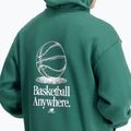 Мъжки New Balance Hoops Fleece Hoodie team forest green 4