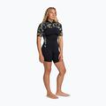 Дамски неопренов костюм за плуване ROX 2,0 mm Swell Natural Back Zip SS Springsuit black floral 3