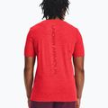 Мъжка тренировъчна тениска Under Armour Seamless Grid beta/dark maroon 2