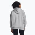 Дамски суичър Under Armour Icon Fleece Hoodie мод сив светъл меланж/бял 3