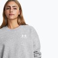 Under Armour дамски суитшърт Icon Fleece Crew mod gray light heather/white 5