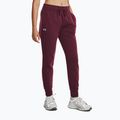 Дамски панталони за тренировка Under Armour Rival Fleece dark maroon/white