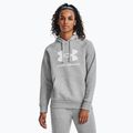 Дамски суитшърт Under Armour Rival Fleece Big Logo Hoody mod grey light heather/white