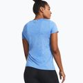 Under Armour Tech SSC дамска тениска за тренировки вода/бяло/металическо сребро 3